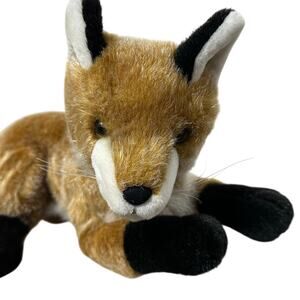 Large 18” Realistic Fox Plush Woodland Decor Cozy Gift